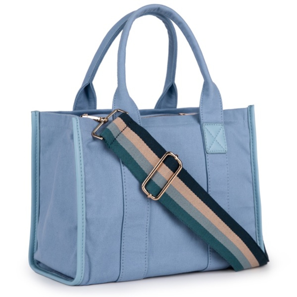Canvas Tote Bag for Women Top Handle Handbag
Crossbody Tote Bag for Women-Blue